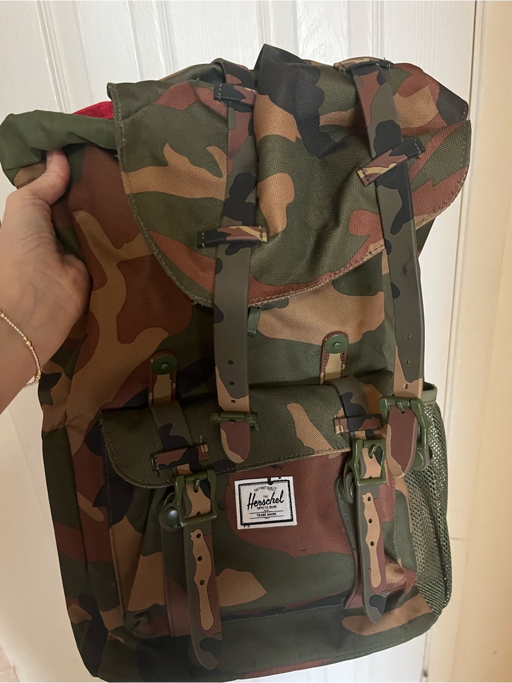 Herschel Supply Company Camo Rucksack in Green and Brown